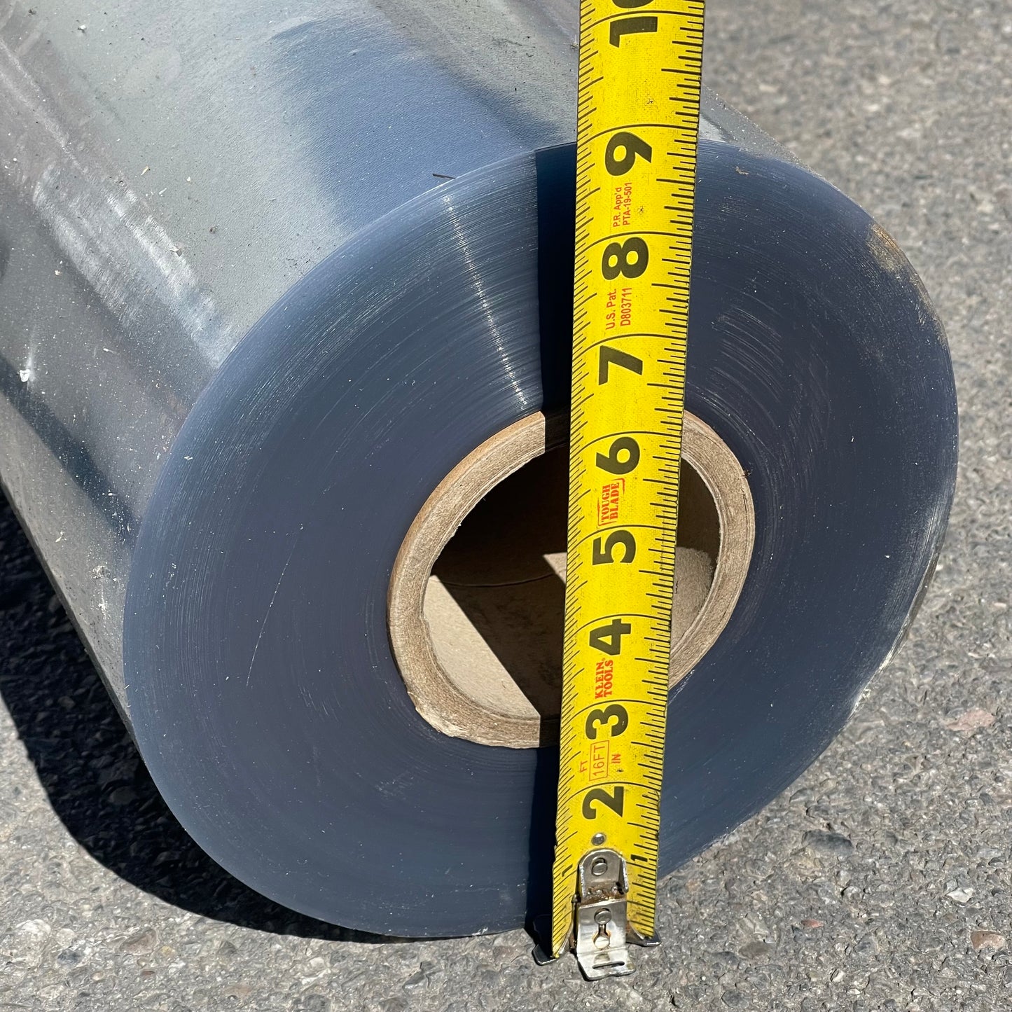 ZA@ MIXED Optically Clear Plastic Film/Clear Vinyl Roll 8 gauge, 49” width, 165 yds 849-OPC (New Other, Minor Damage)