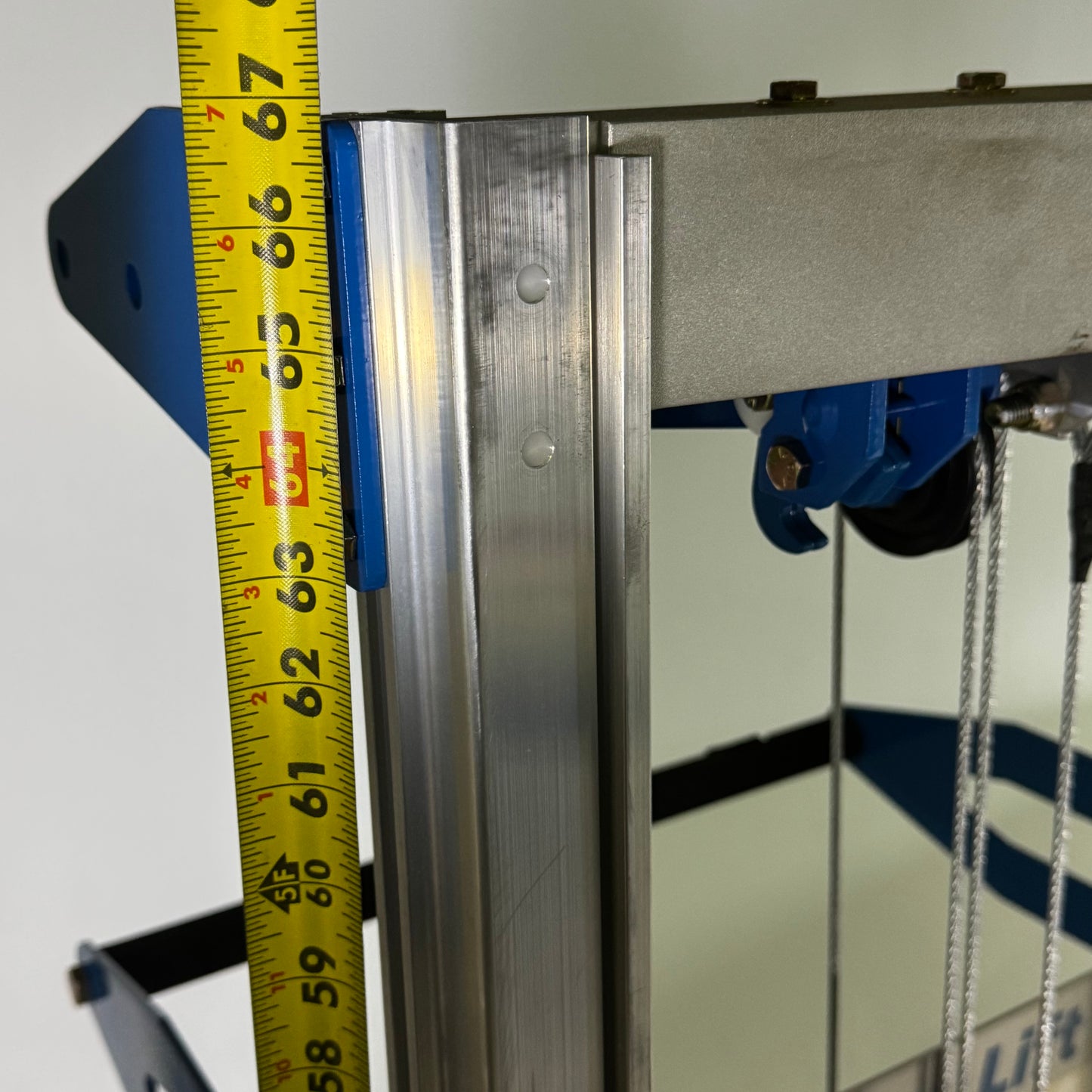 GENIE Lightweight Hand Operated Lift Truck, 400 Lbs. Capacity, Grey & Blue GL-8