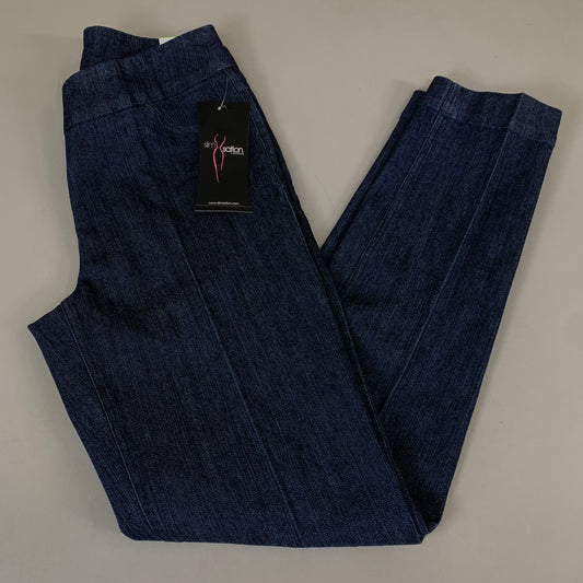 MULTIPLES Narrow Leg Pant Petite Women's Sz 4 Denim M2604P