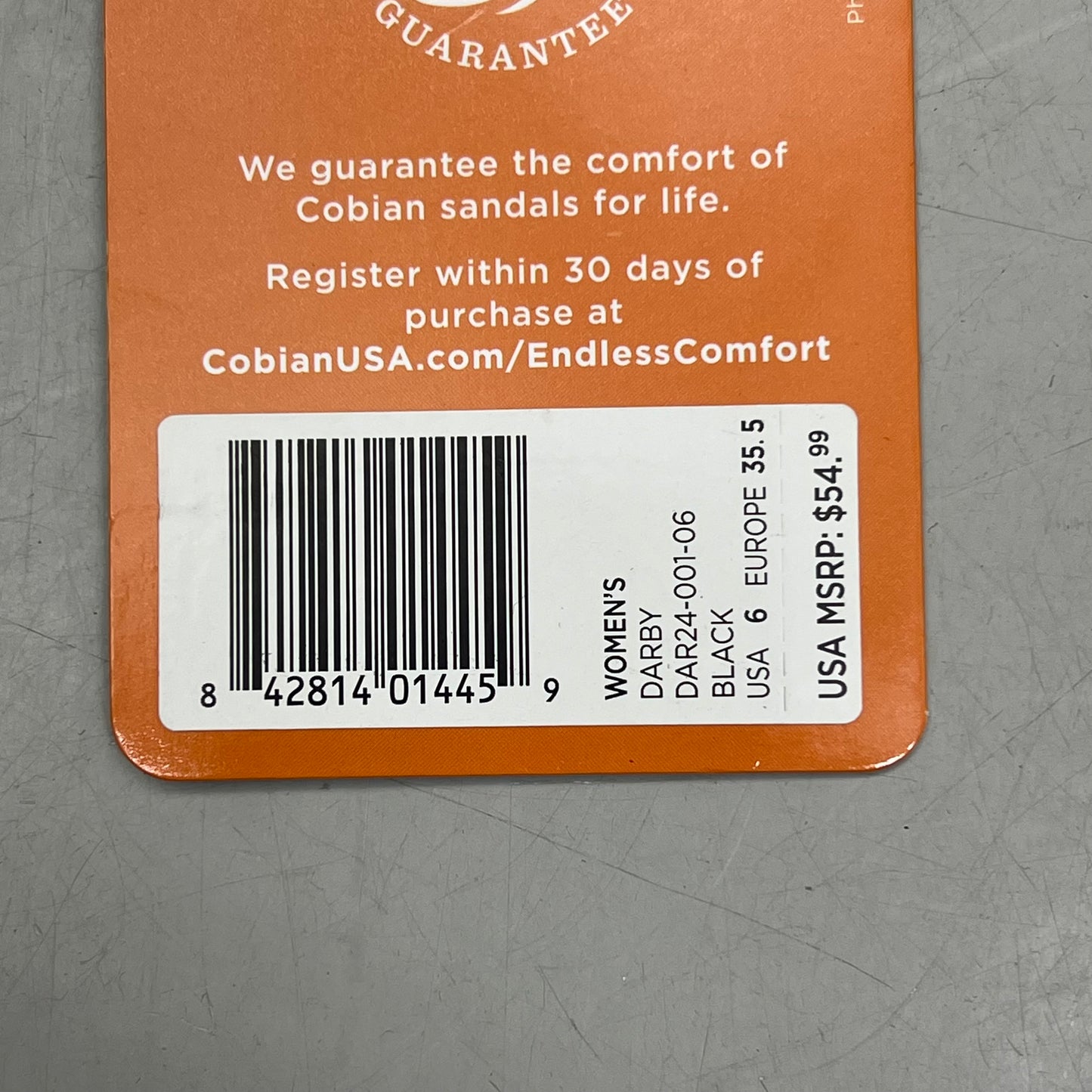 COBIAN Darby Synthetic Suede Strap Sandals Women's Sz 6, EU 35.5 Tan DAR24-230-6