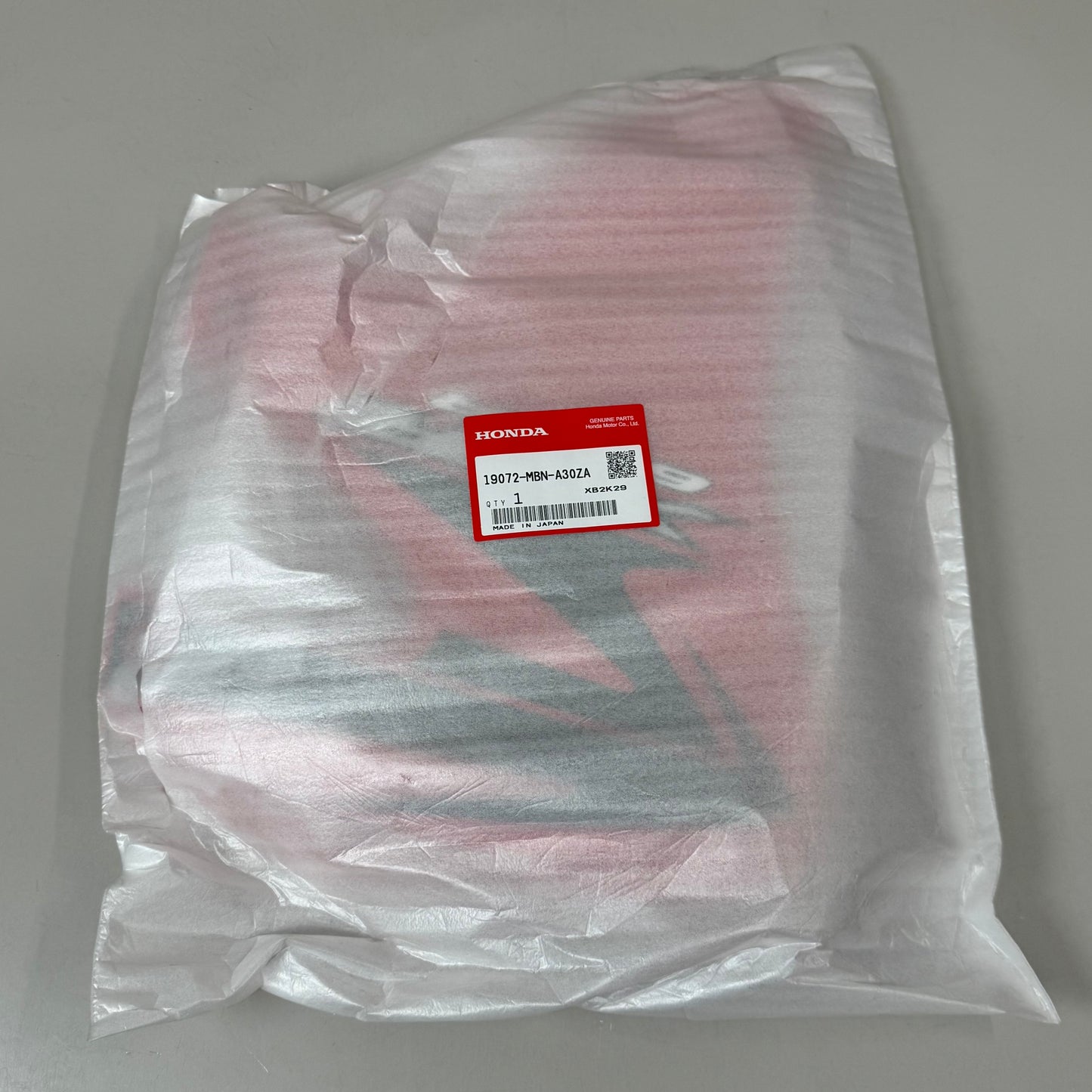 HONDA Shroud Set L. Radiator Genuine OEM Red/Black 19072-MBN-A30ZA