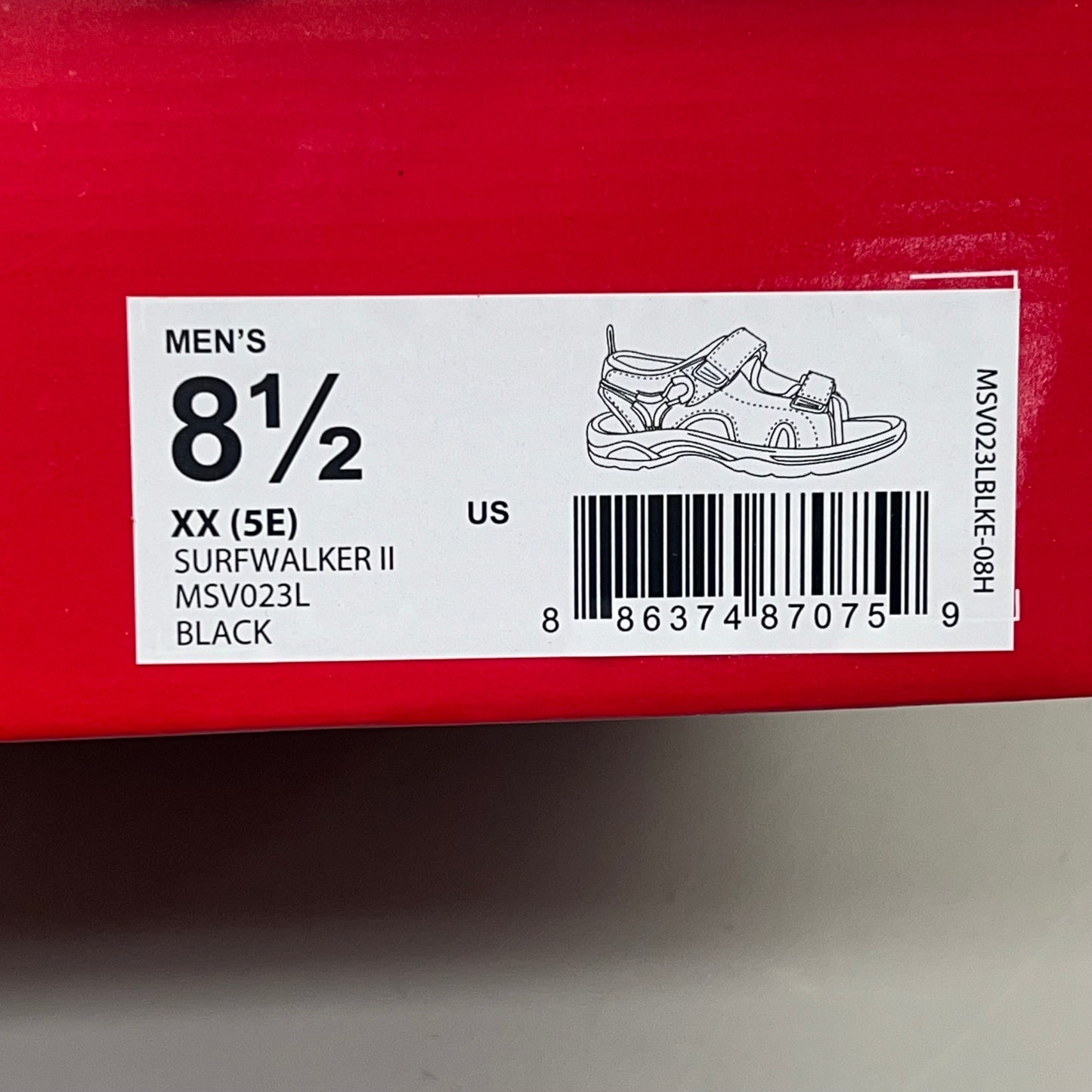 PROPET Surfwalker II Sandal for Outdoor Wear Men's Sz 8.5 XX(5E) Black MSV023L