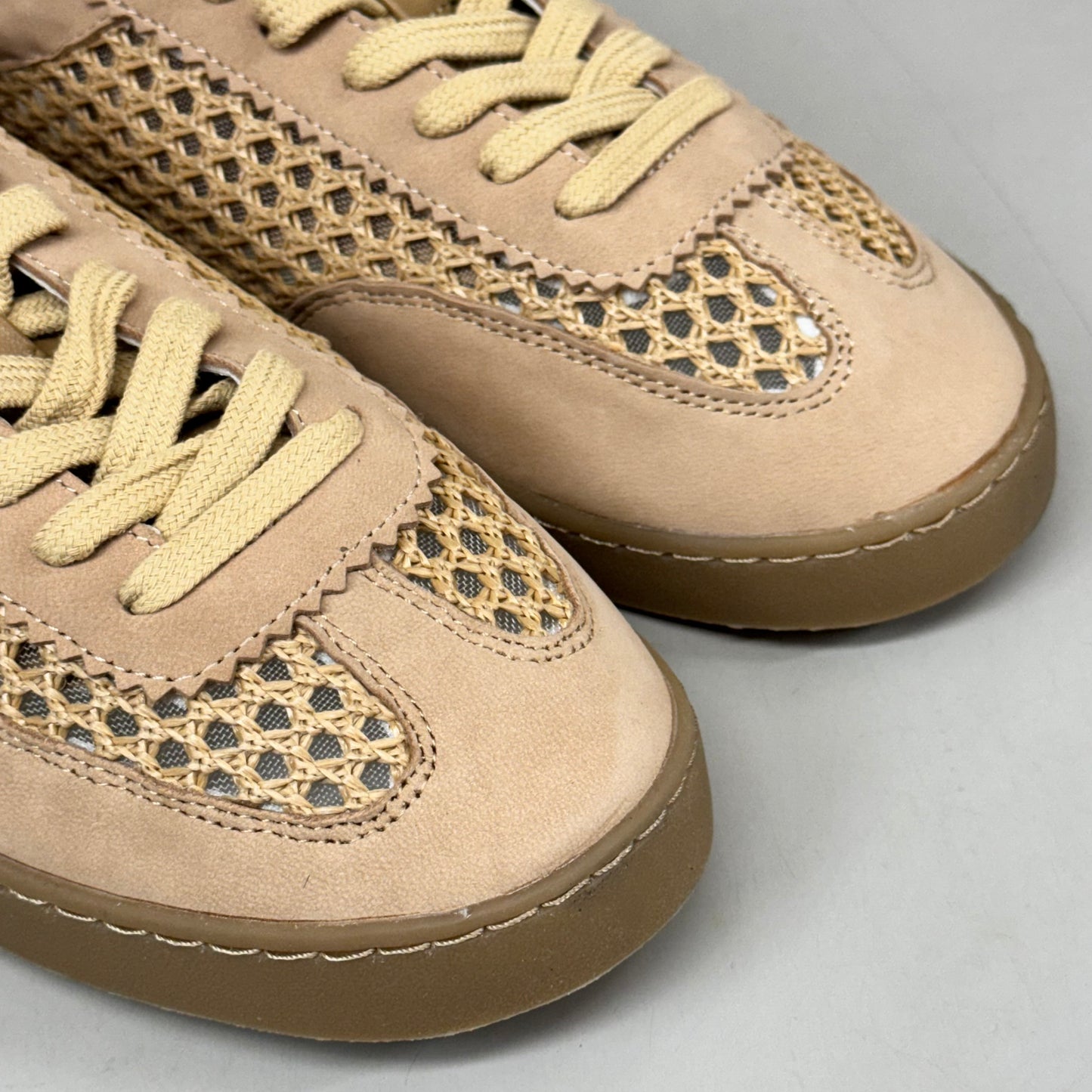 KENNETH COLE Sam Raffia Mesh Sneaker Women's Sz 10 Natural Mesh KL23SAM07