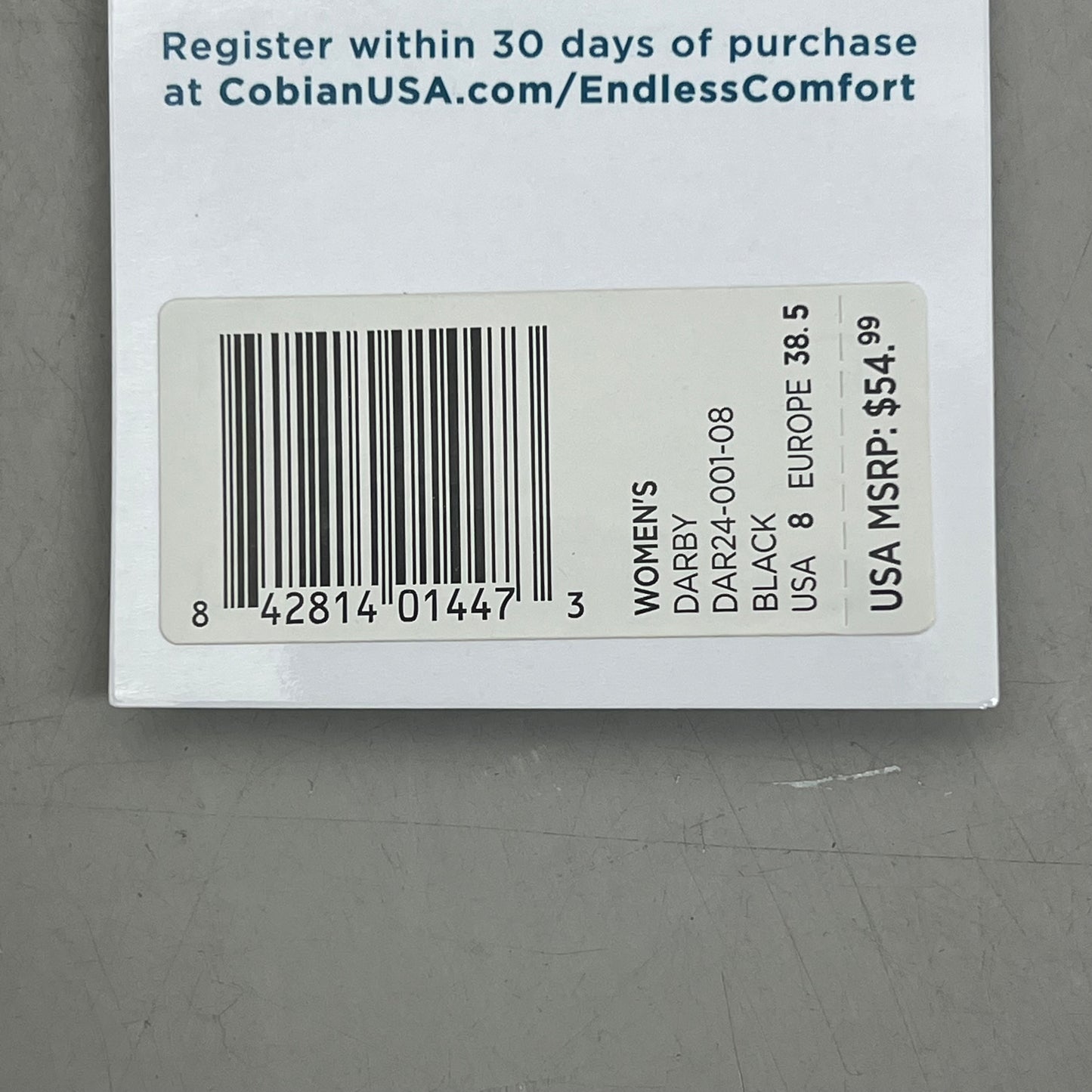 COBIAN Darby Synthetic Suede Strap Sandals Women's SZ 8, EU 38.5 Black DAR24-001-8