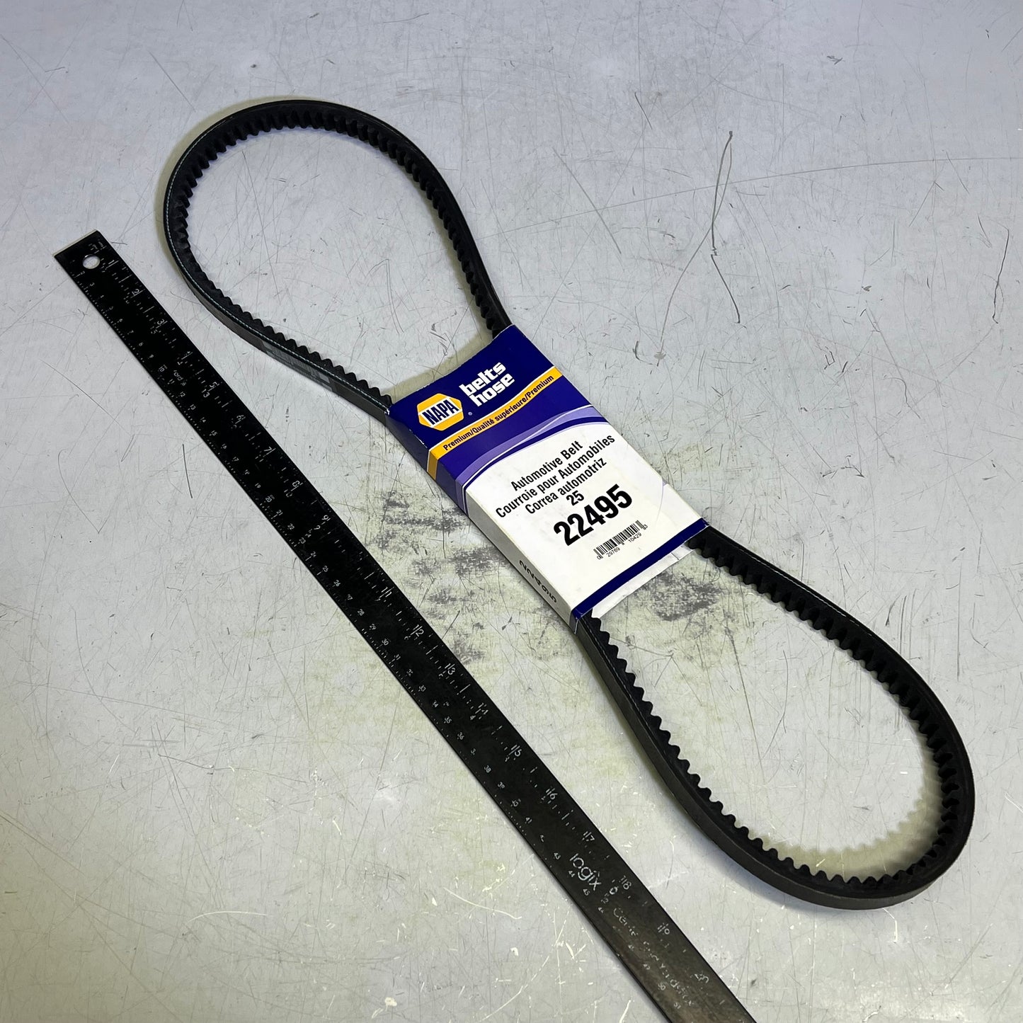 NAPA Truck & Bus V-Belt Notched Construction 19/32" x 50 1/8" Black 2522495