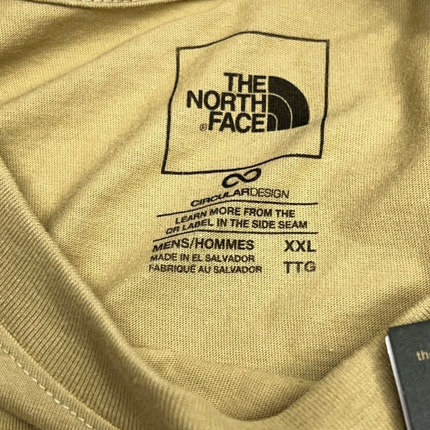 THE NORTH FACE Evolution Box NSE Regular Short Sleeve Men's Sz XXL Khaki Stone
