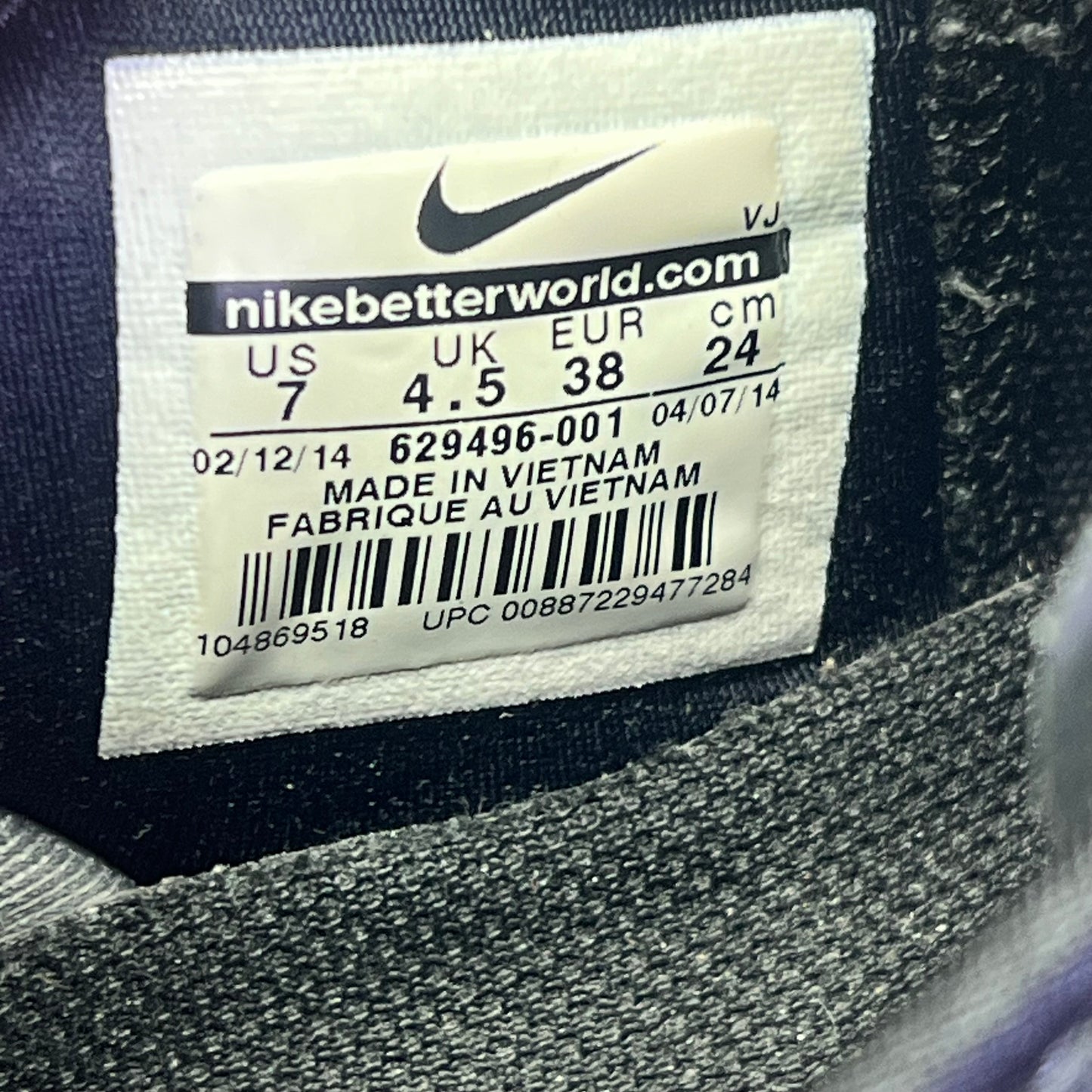 NIKE Free Tri Fit Cross Training Sneaker Women's Sz 7 Black/White (Pre-Owned)