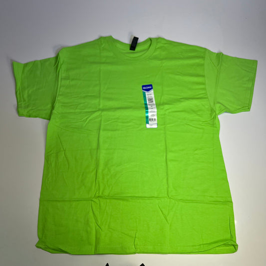 ZA@ GILDEN (3 PACK) Heavy Cotton Adult T-Shirt Unisex Sz XL Lime Green