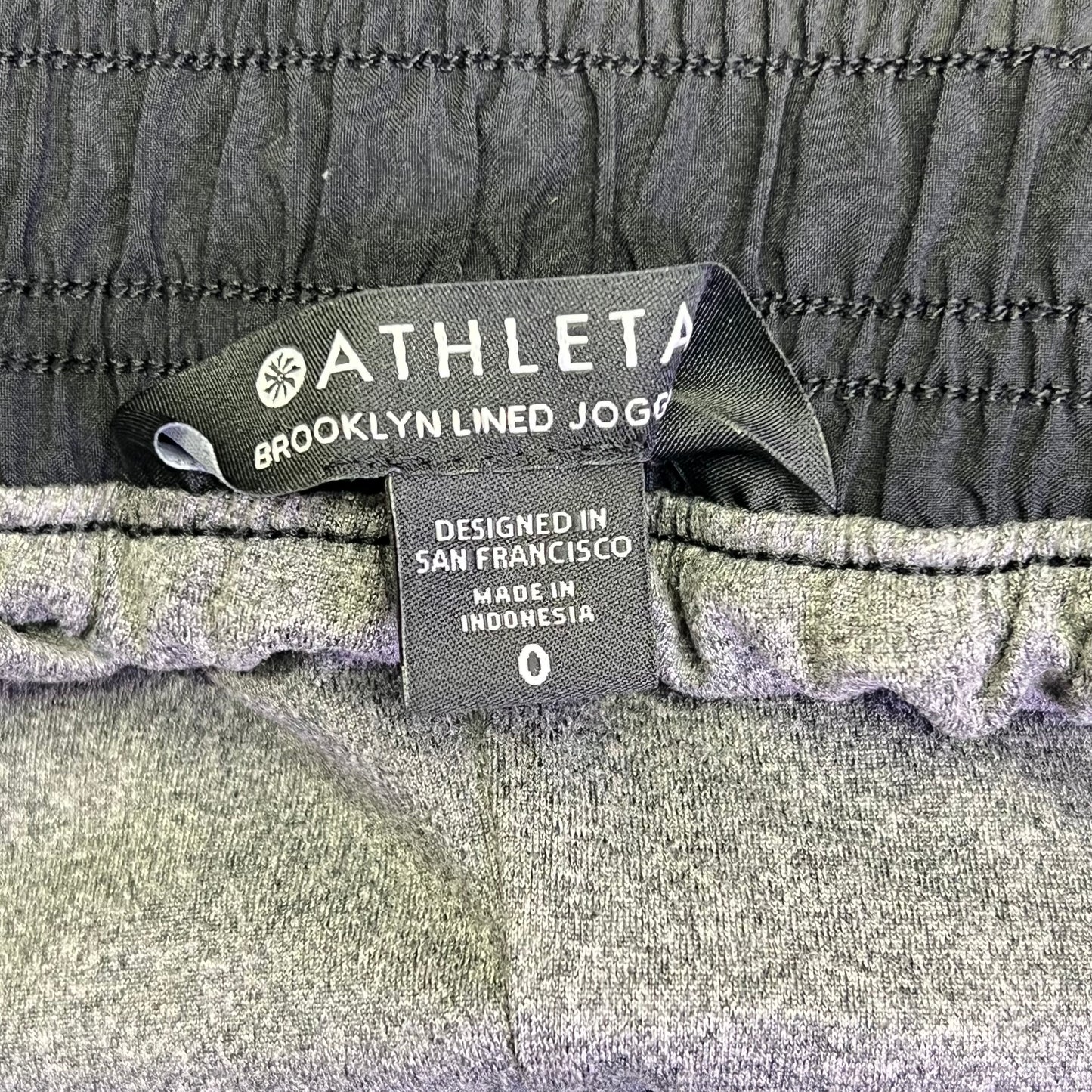 ATHLETA Brooklyn Lined Mid Rise Jogger Regular Length Women's Sz 0 Black