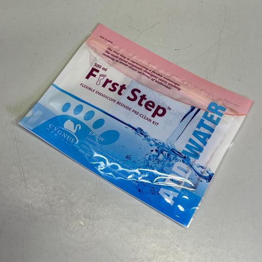 ZA@ CYGNUS MEDICAL (7 PACK) First Step Flexible Endoscope Bedside Pre-Clean Kit 500ml EP-6W