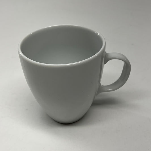 PILLIVUYT (4 PACK) Porcelain Mugs Classic Coupe Crafted in France 4 1/8"H White