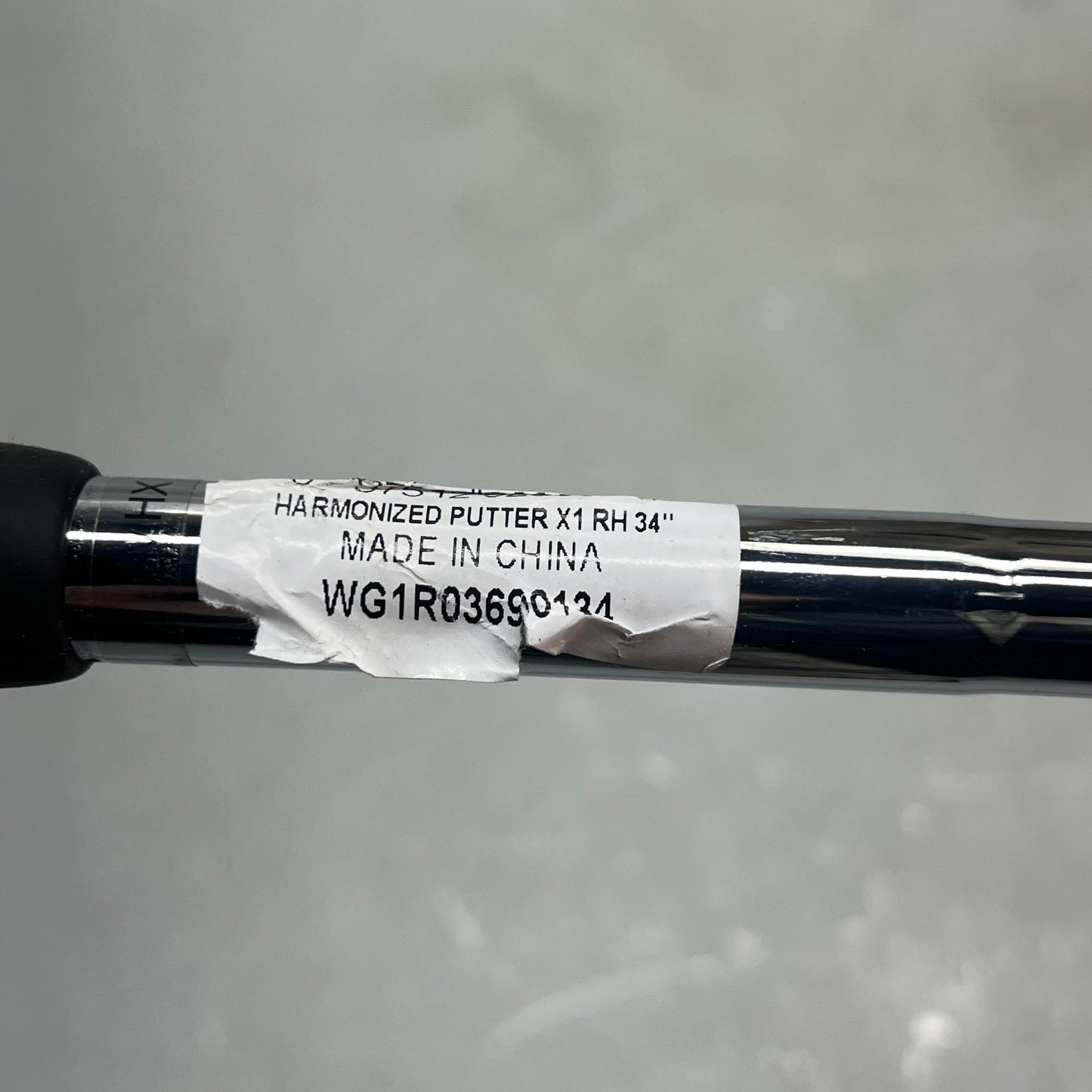 ZA@ WILSON Harmonized X1 Putter RIGHT Standard Grip 34" Chrome/Grey WG1R03690134 (As-Is) Distressed Handle Grip (See Images)