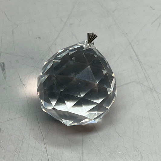 (LOT OF 10) Replacement Crystal Balls Chandeliers/Lamps Prism Faced 1.5" Clear