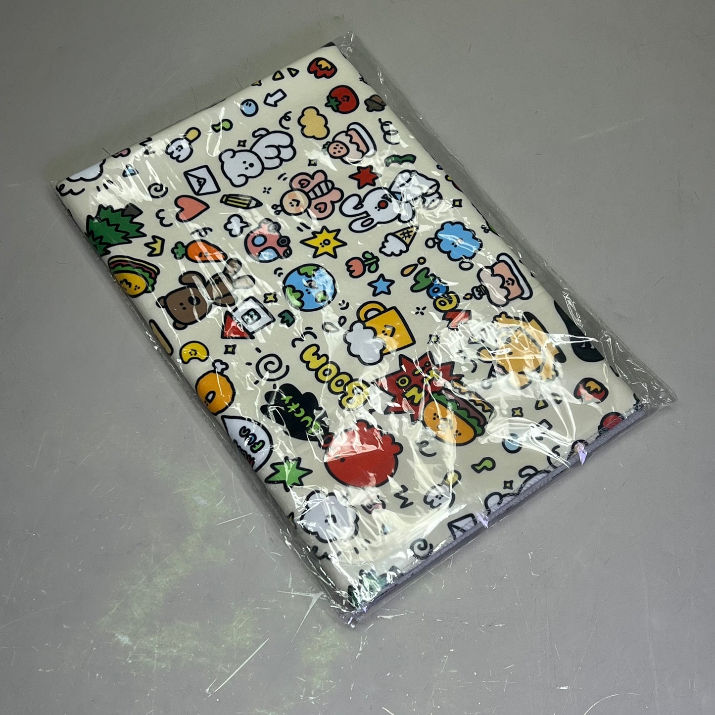 LOVLEY CAVES Self Adhesive Cat Wrap Grooming Blanket Doodle Pattern 1882742