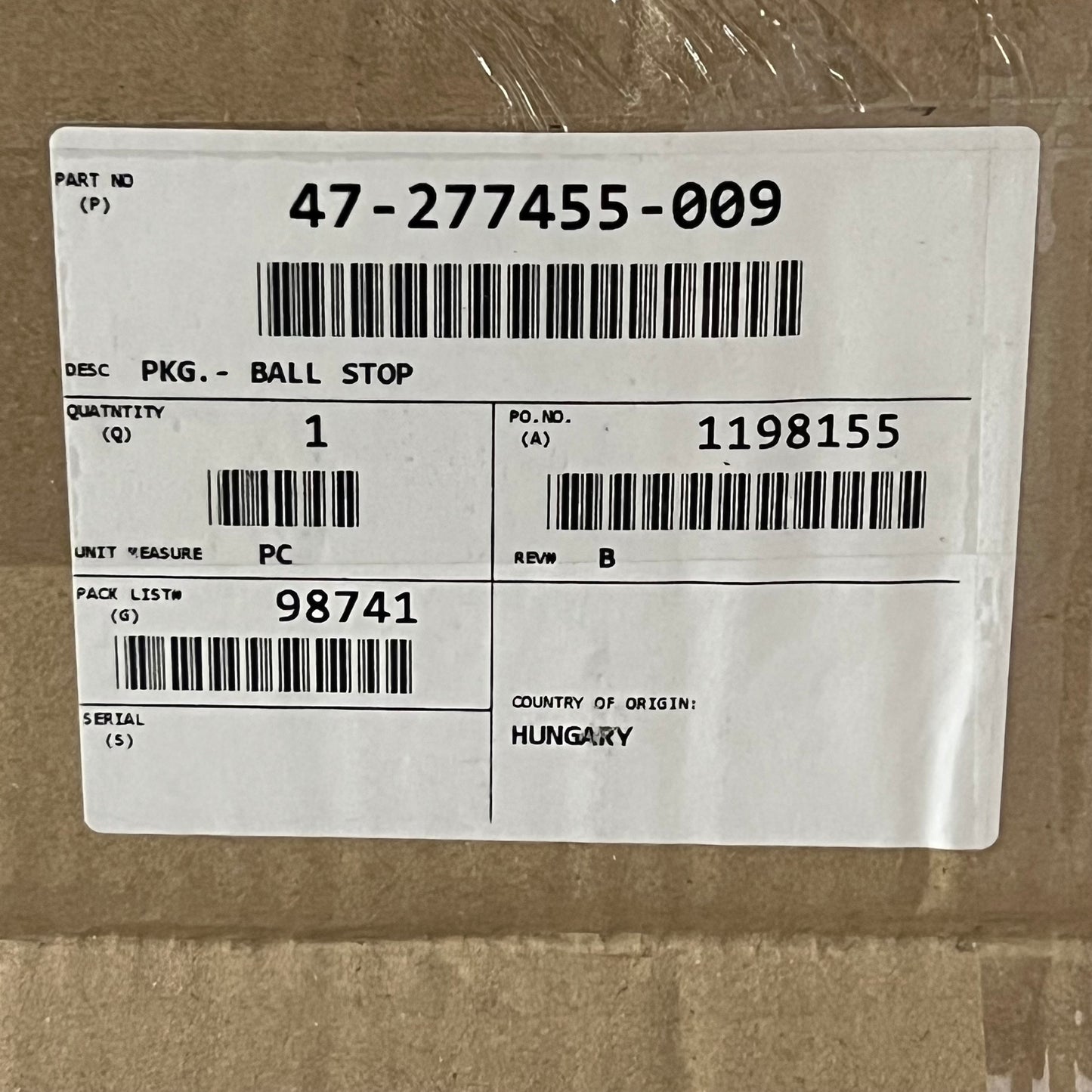 ROUND ONE SOUTHRIDGE (2 boxes/10 Pcs) Tension Rod Assy Sz 44”-53”L