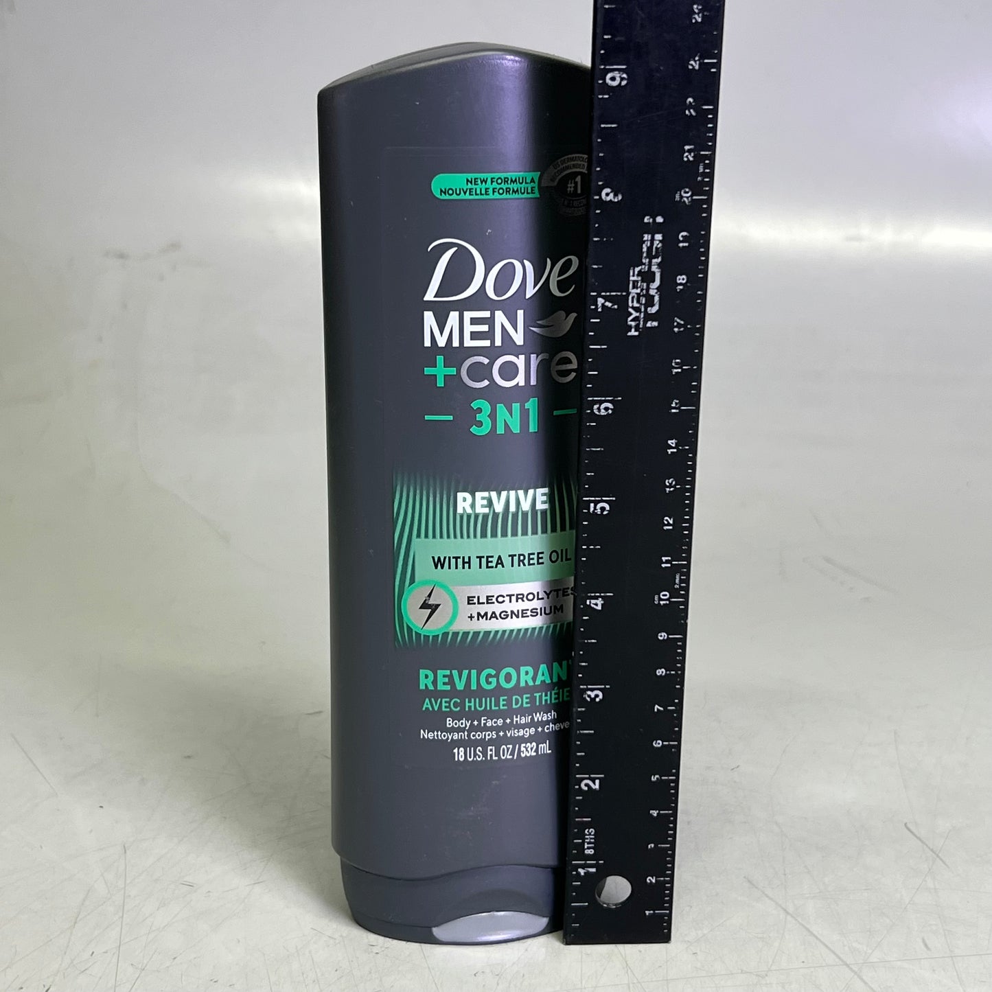 DOVE Men + Care Post-Workout Body Wash For Men 3 in 1 Revive With Tea Tree Oil 18 oz