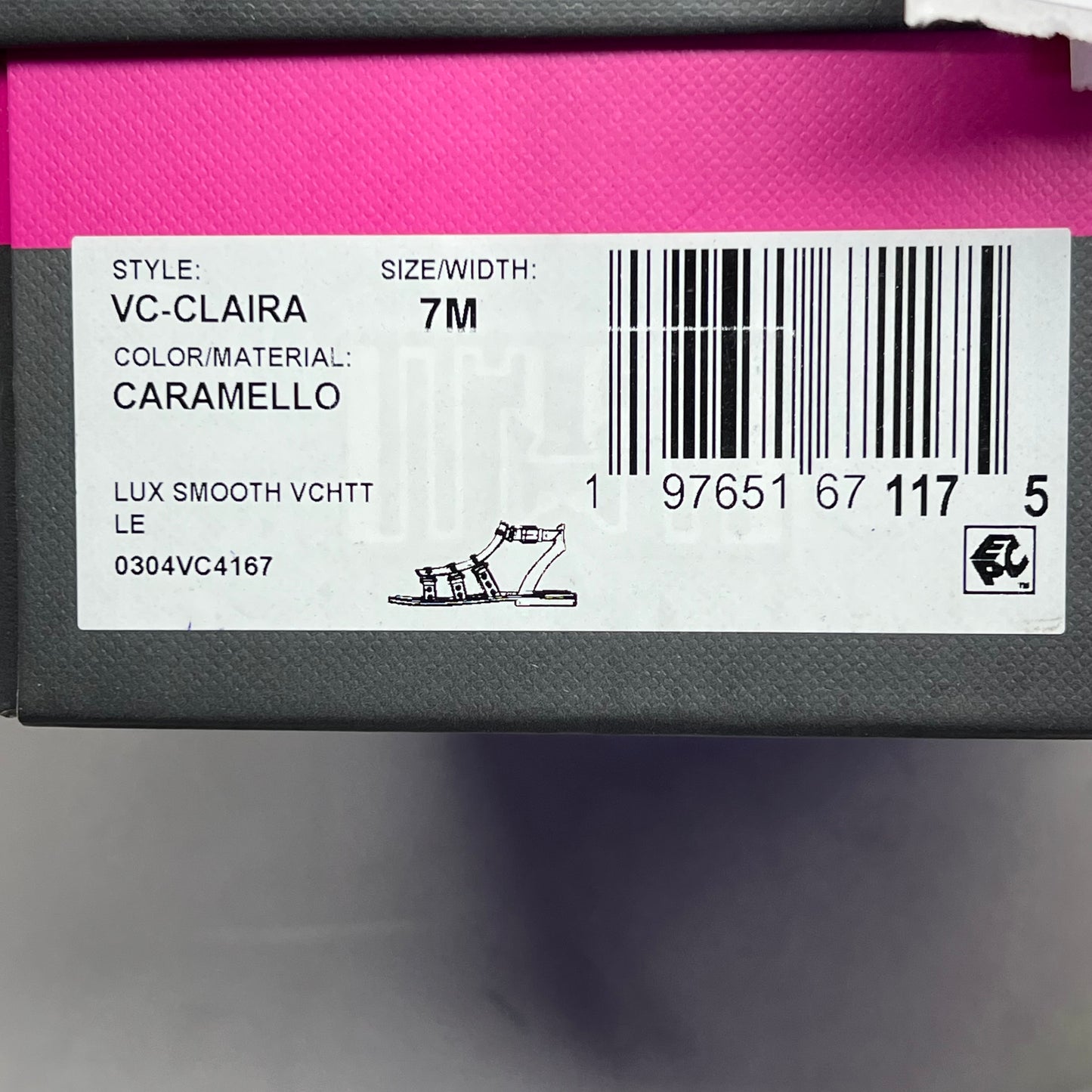 VINCE CAMUTO Leather Studded Gladiator Sandals Women's Sz 7M Caramelo VC-Claira