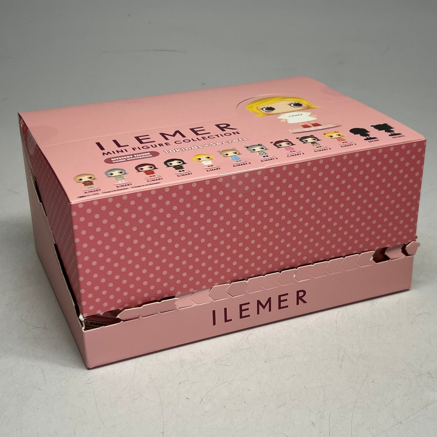 ILEMER (12 PACK) Mini Figure Collection Mystery Box 12 PACK Pink IL-01