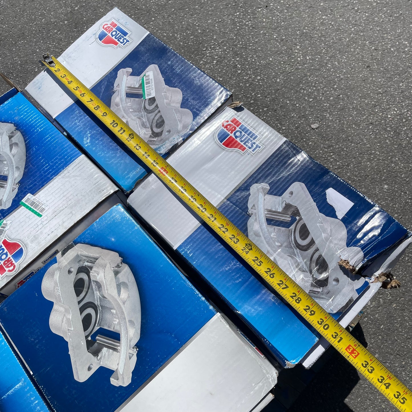 ZA@ Pallet of CAR QUEST (~34 Units) Premium Coated Brake Calipers (see images)