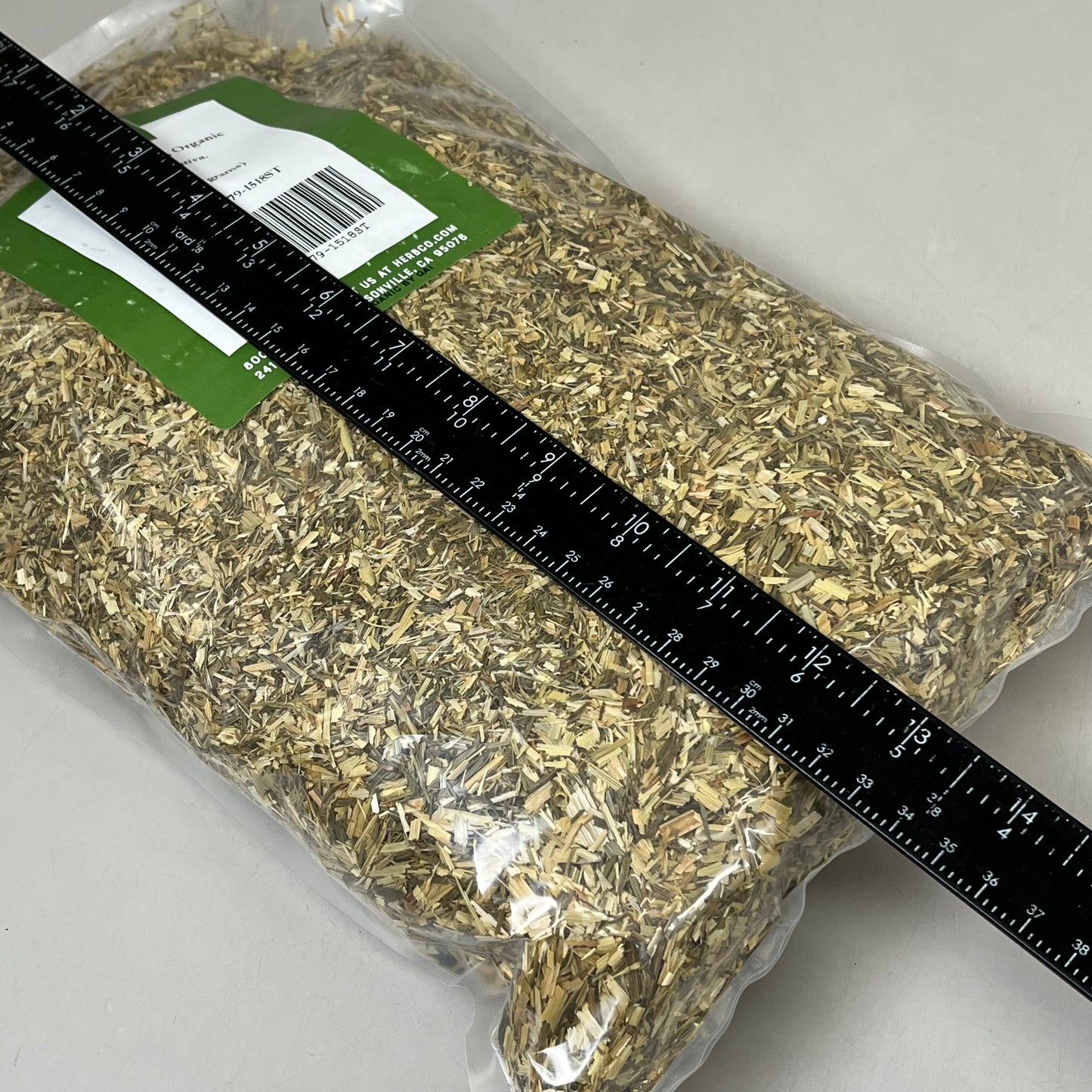 MONTEREY BAY HERB CO (1 LB, 16 oz) Oatstraw Organic Cut & Sifted Upper Stem Avena Sativa 1518