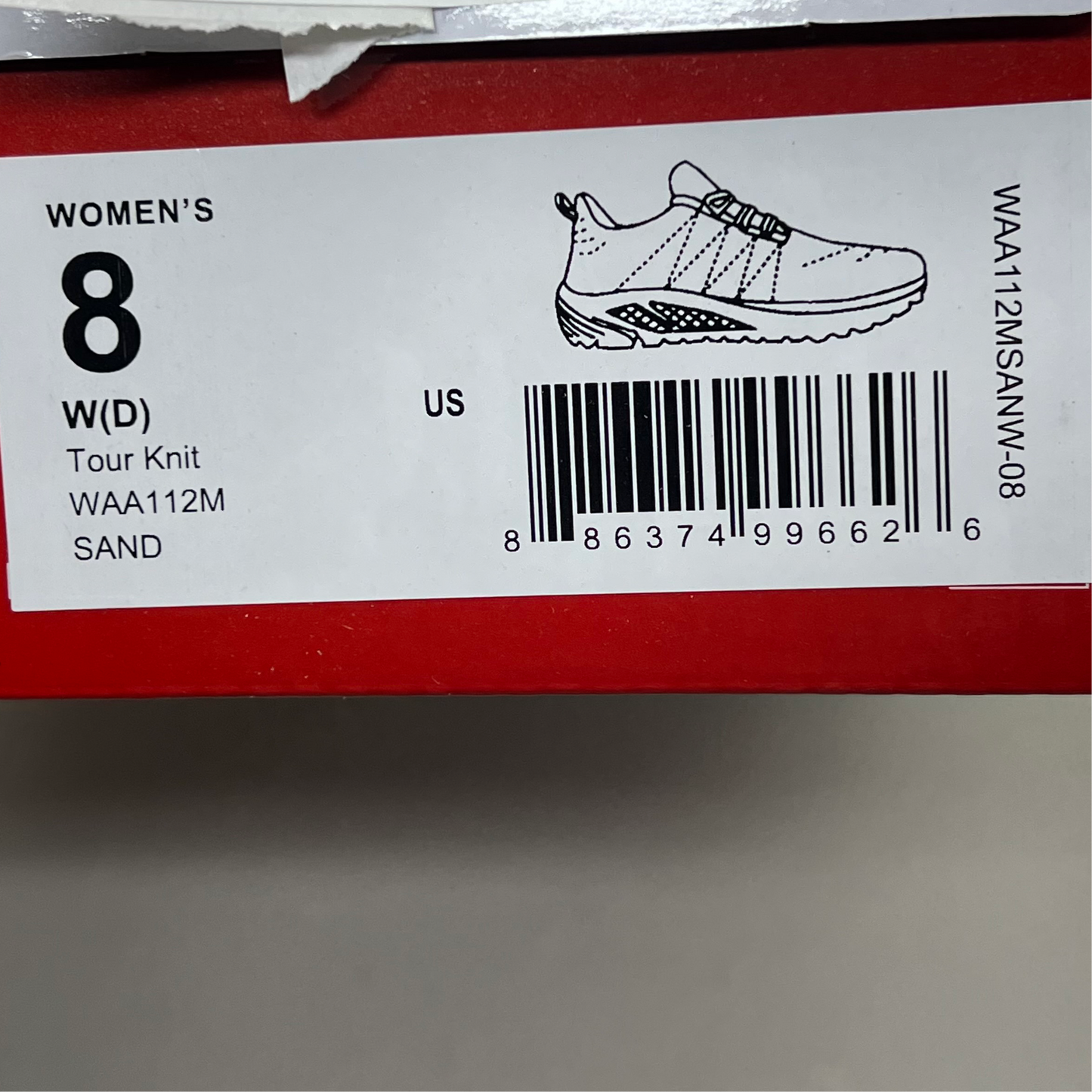 PROPET Tour Knit Double Insoles Ortholite Shoes Women's Sz 8 W(D) Sand WAA112M