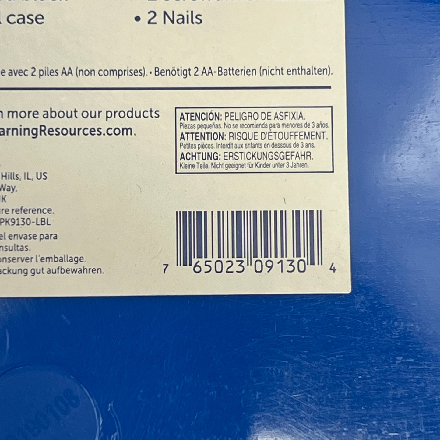 LEARNING SOLUTIONS Pretend & Play Work Belt Tool Set Ages 3+ 20 Pieces LER9130