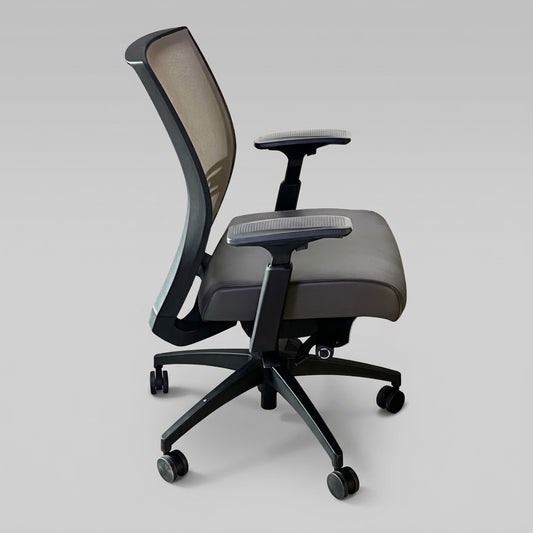 SITONIT SEATING Ergonomic Office Chair Desk Task Chair Sz 18"W x 19"L x 37"H Grey 36-0058