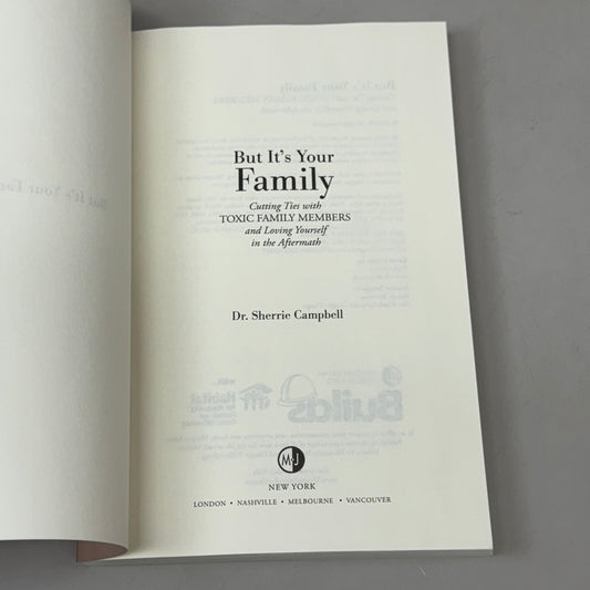 Dr. Sherrie Campbell But It's Your Family Book 222 Pages