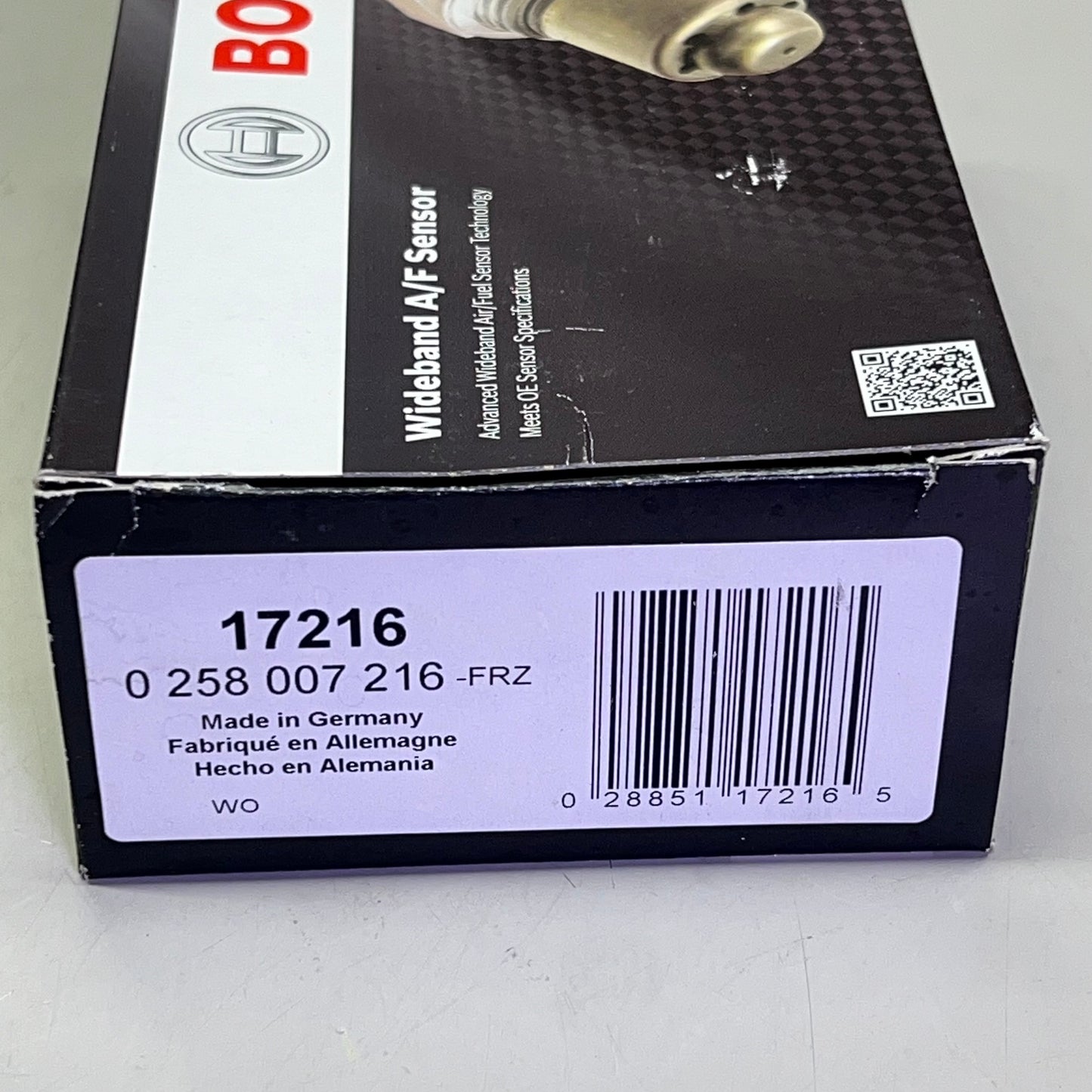 BOSCH Oxygen Sensor Male Spade Connector Shape For BMW 18 Thread Dia 17216