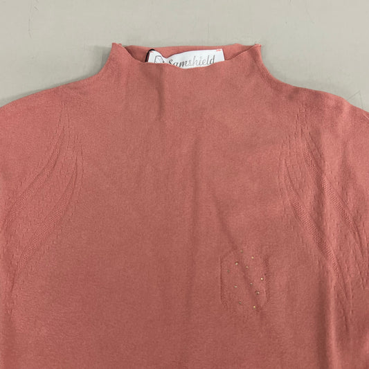 SAMSHIELD Alicia Equestrian Long Sleeve Turtle Neck Women's Sz S Blush Pink