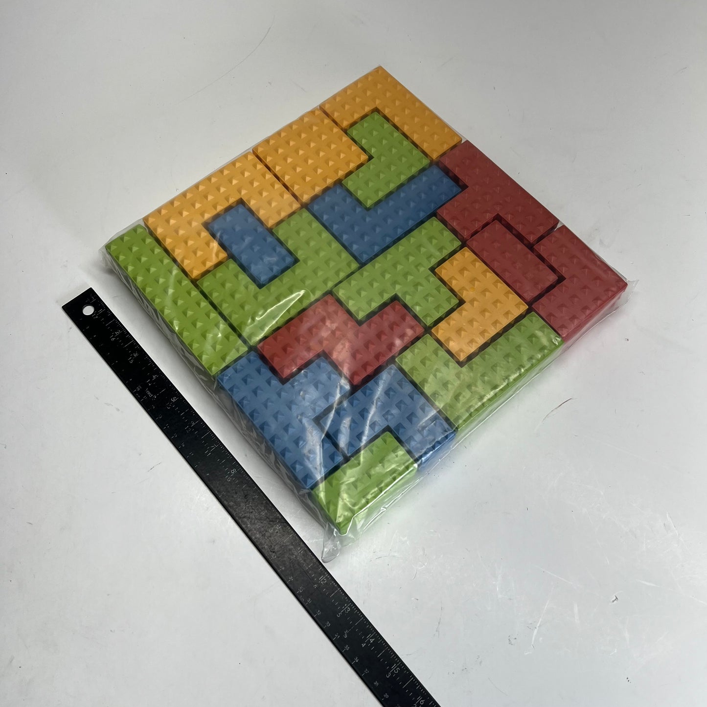 KAPLAN Textured Puzzle Blocks for Sensory Development 18 Piece Set Multicolor
