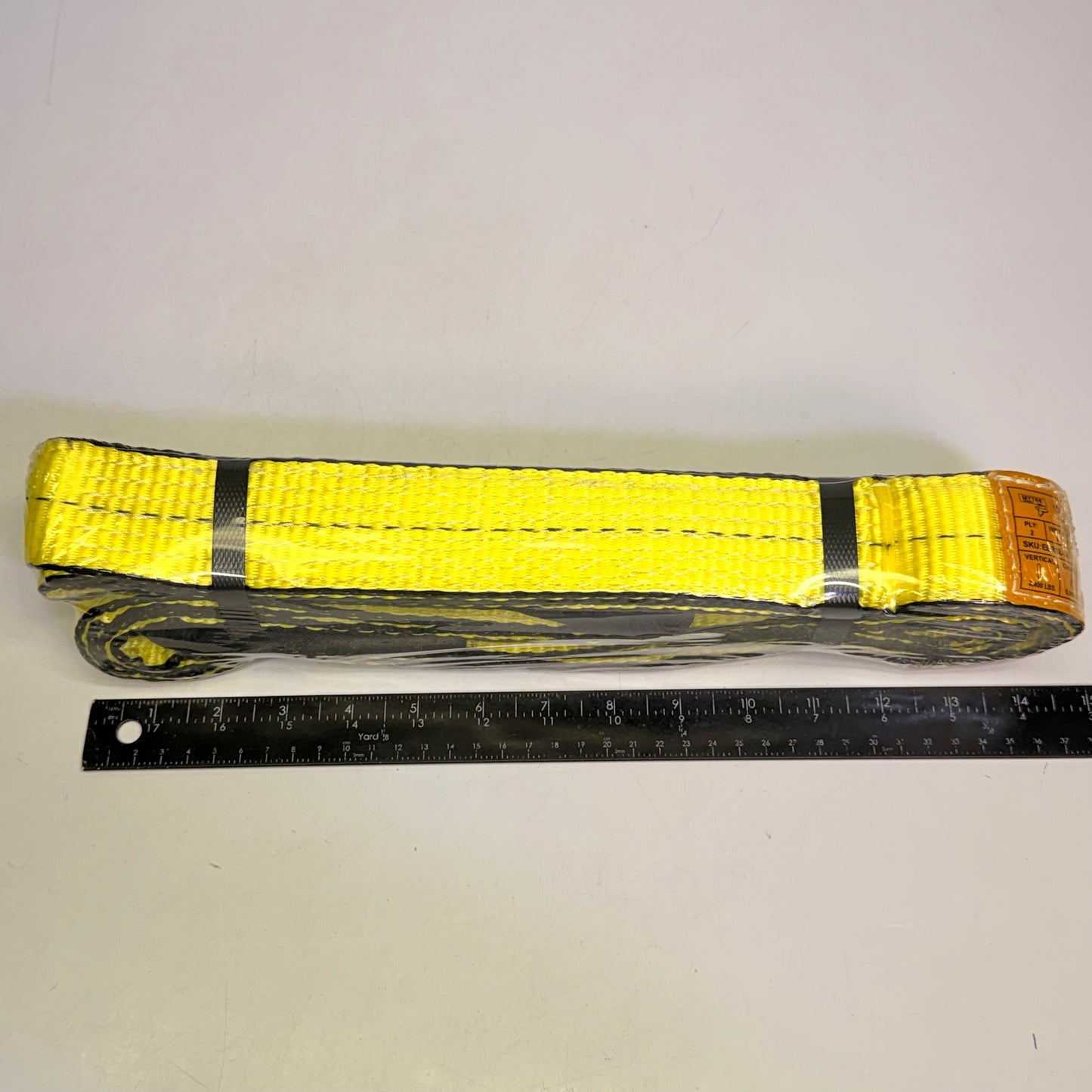 MYTEE (2 PACK) 2" X 8 Ft Web Sling Twisted Eye & Eye 2-Ply Tow Strap Lifting EERSL-28