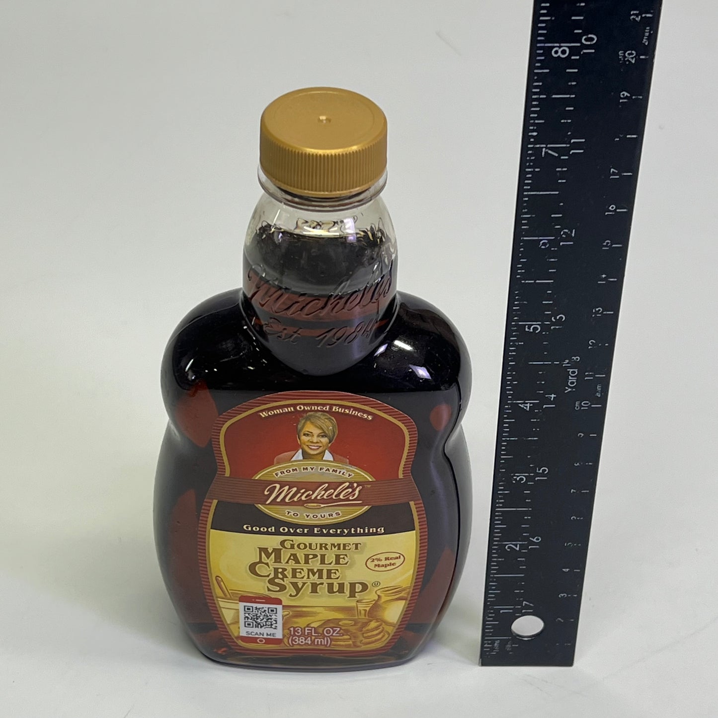 ZA@ MICHELE'S (2 PACK) Gourmet Maple Creme Syrup 13 Fl Oz BB 04/27