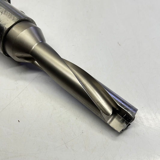 End Mill Tool Holder W/ Ingersoll Quad Drill ~ 1.375" Dia Q0349140N6R02 (Used)