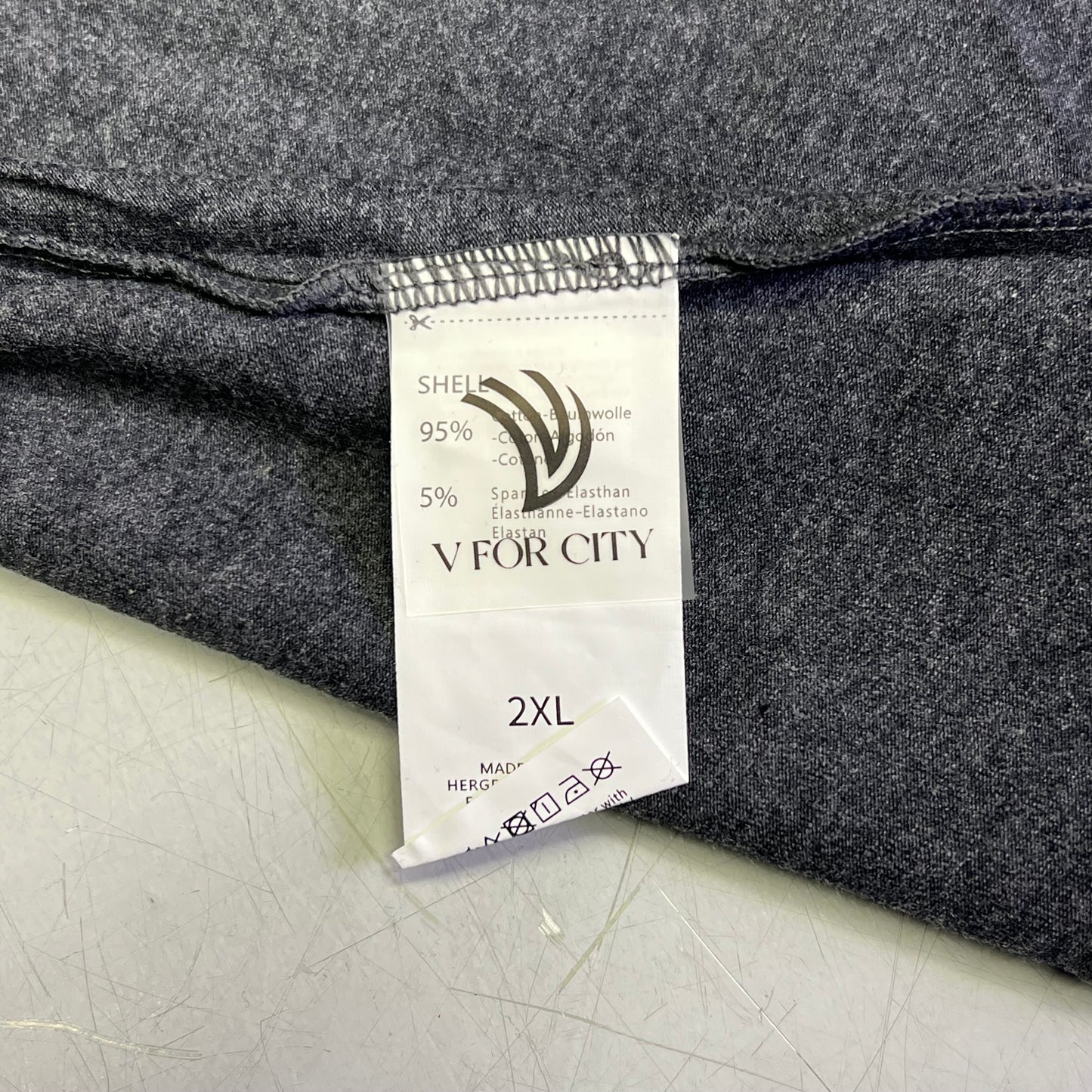 V FOR CITY (SET OF 2) Shelf Bra Camisole Tank Top Women's Sz 2XL Grey/Black