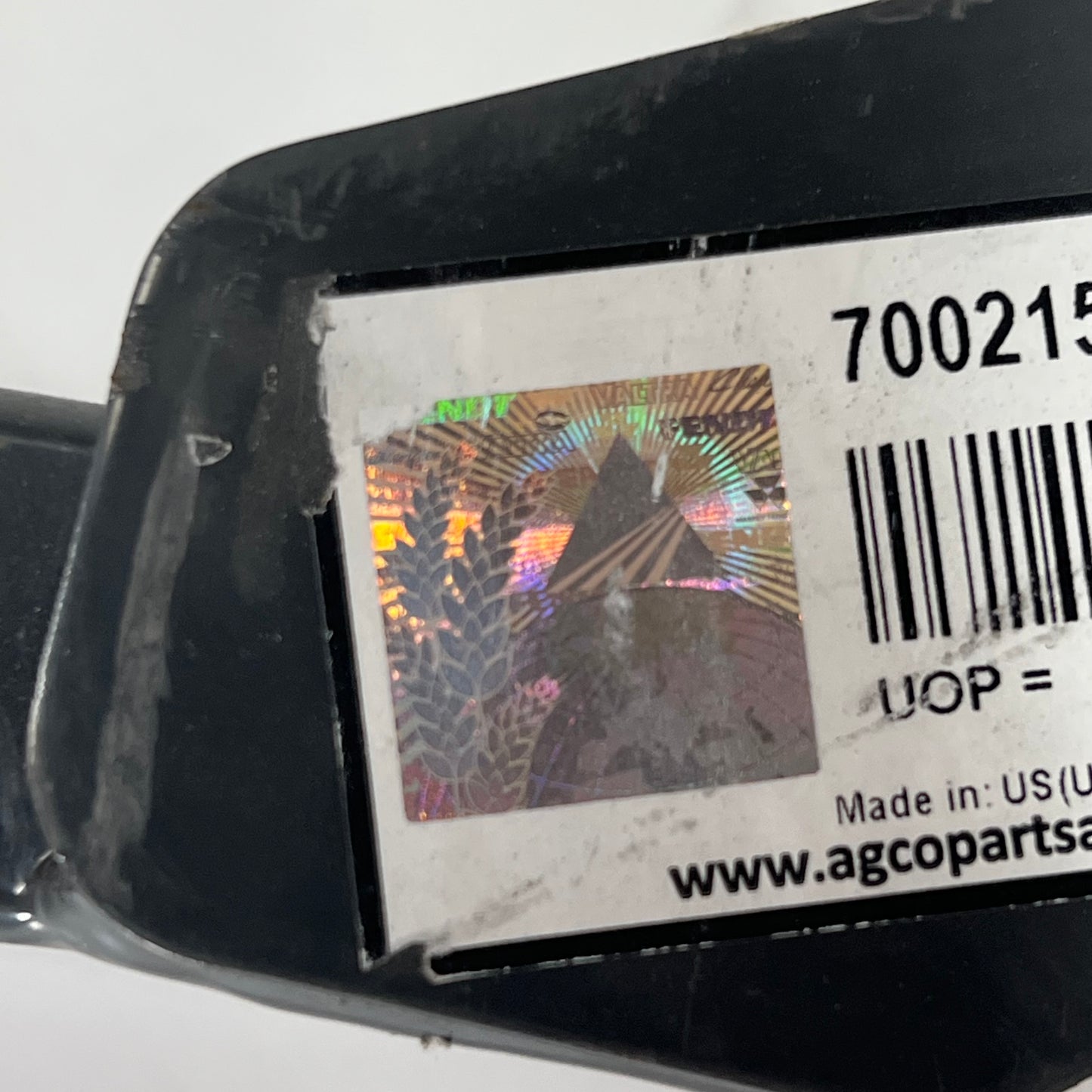 AGCO BRAND Oem Protection Mechanism Bracket for Fendt Vehicles Gray 700215494