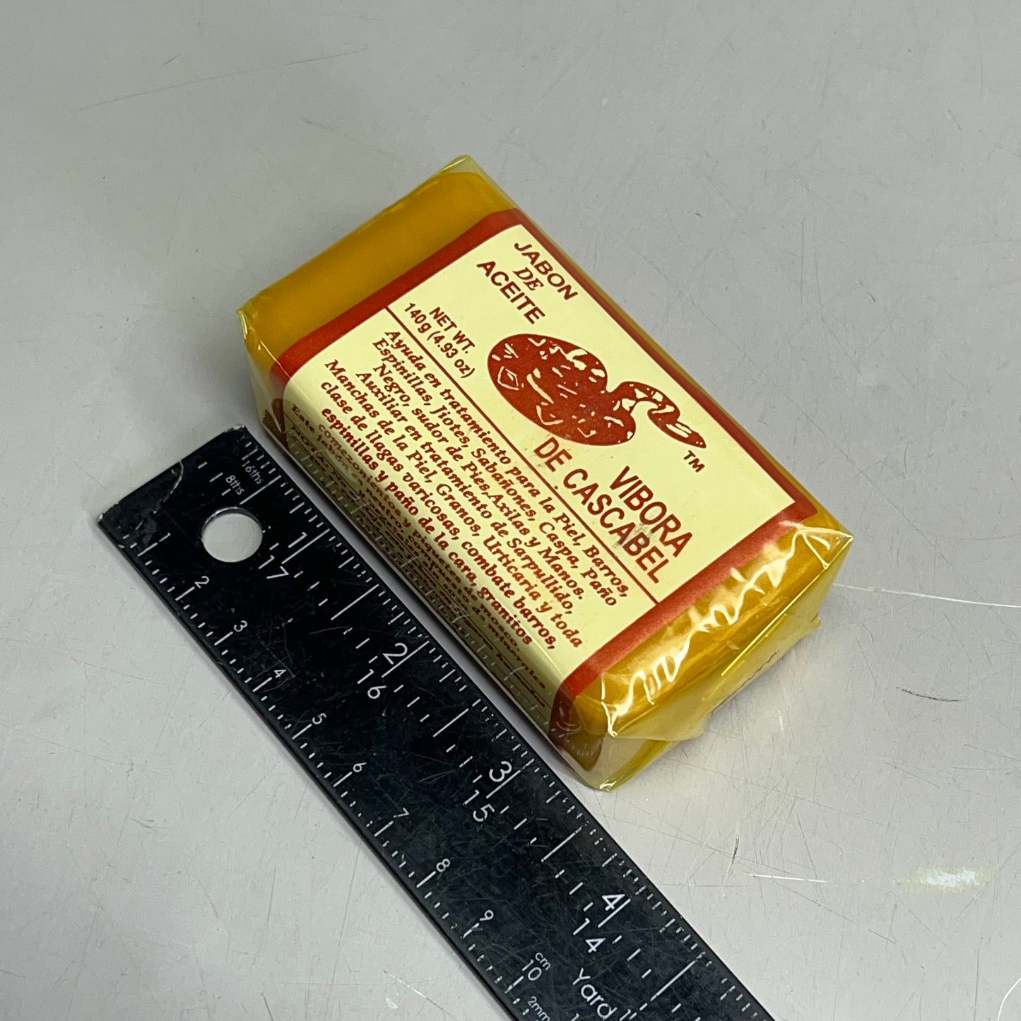 JABON DE ACEITE (3 PACK) Vibora De Cascabel Rattlesnake Soap 4.93 oz Yellow