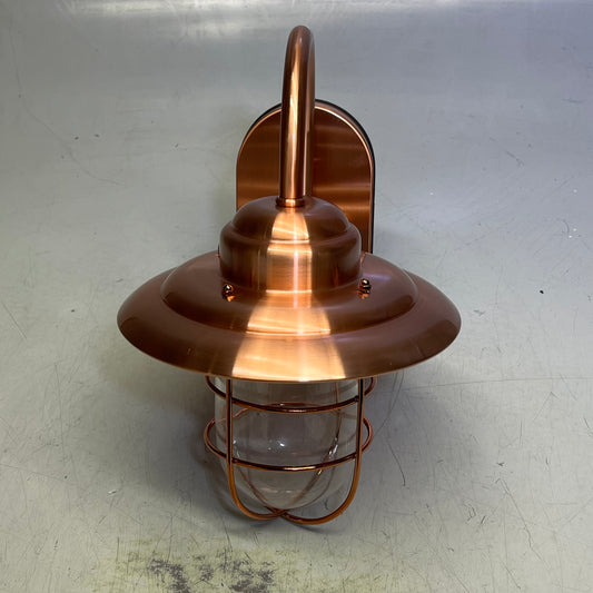 AQ LIGHTING Indoor/Outdoor LED Entry Wall Sconce 4.5W Shiny Copper HL346A-CP