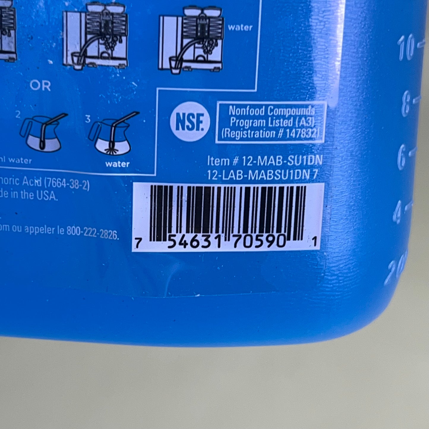 SCHAERER (2 PACK) Steam Wand And Milk System Cleaner OEM 1 L Blue 12-MAB