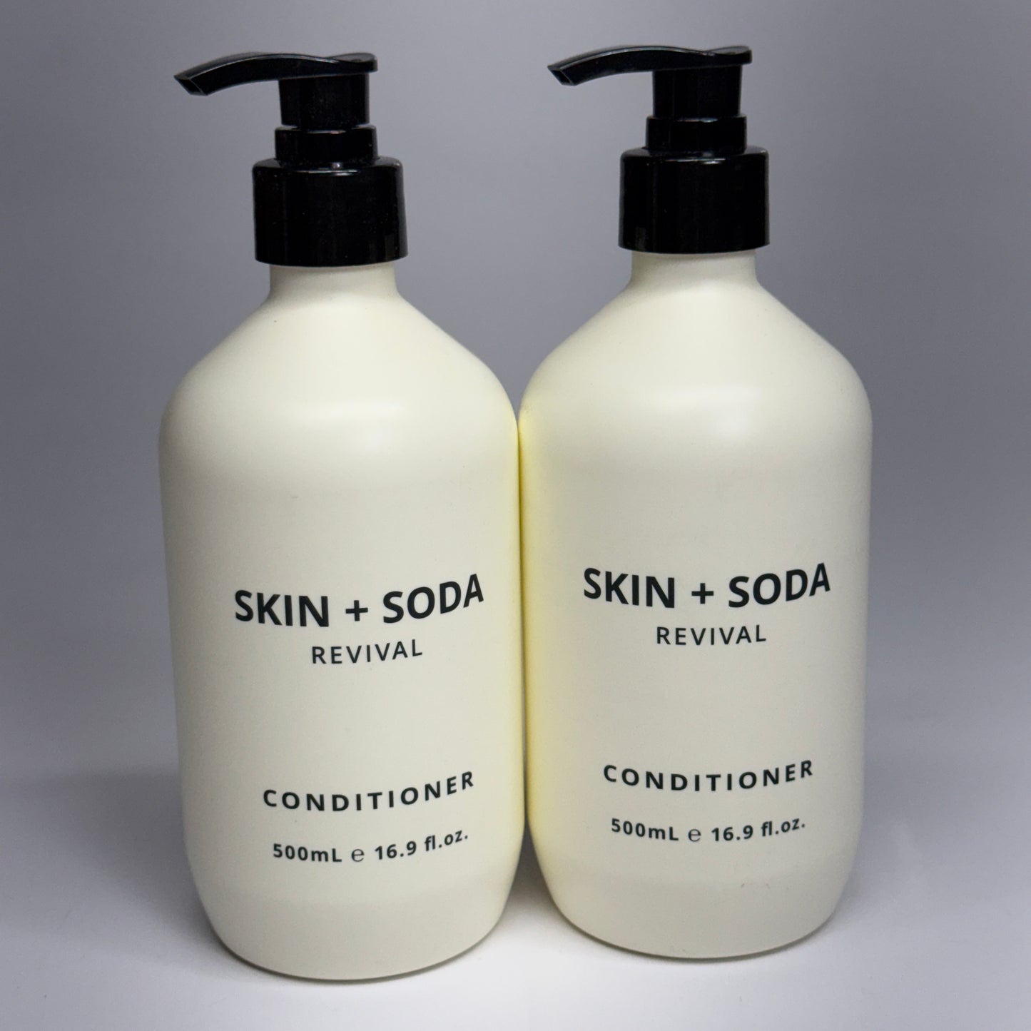 SKIN & SODA (2 PACK) Revival Conditioner 500mL 16.9 fl oz White