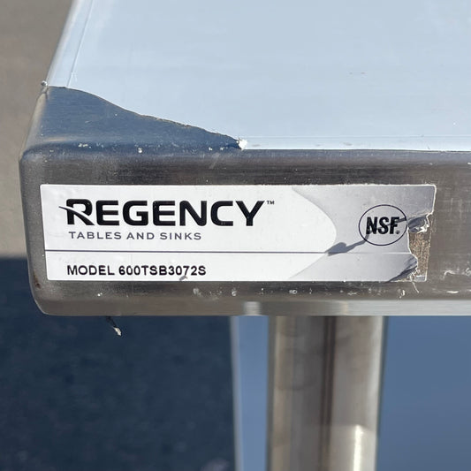 Z@ REGENCY Commercial Worktable Stainless Steel 600TSB3072S (B)
