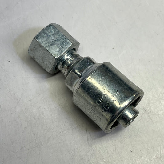 GATES Megacrimp Female Flat-face O-Ring Swivel Coupling 1/2" X 2.62" G25230-0808