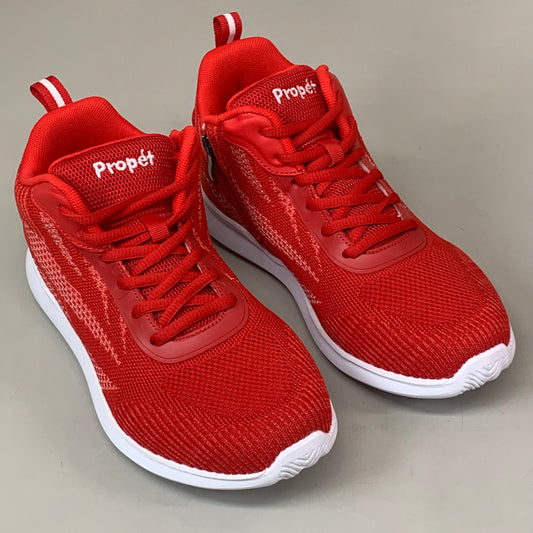PROPET Travelbound Hi Zip-Up Sneaker Shoes XX(4E) Women's SZ 8 Red WAA006MREDE-08