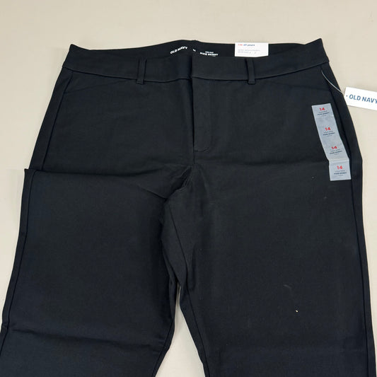 OLD NAVY High Waisted Pixie Skinny Ankle Pants Women's Sz 14 Black 3139011958