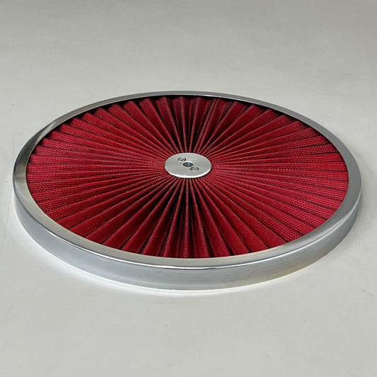 SPEEDMASTER Element Extreme Top Air Cleaner Kit 14"x2" Red/Chrome PCE104.1047