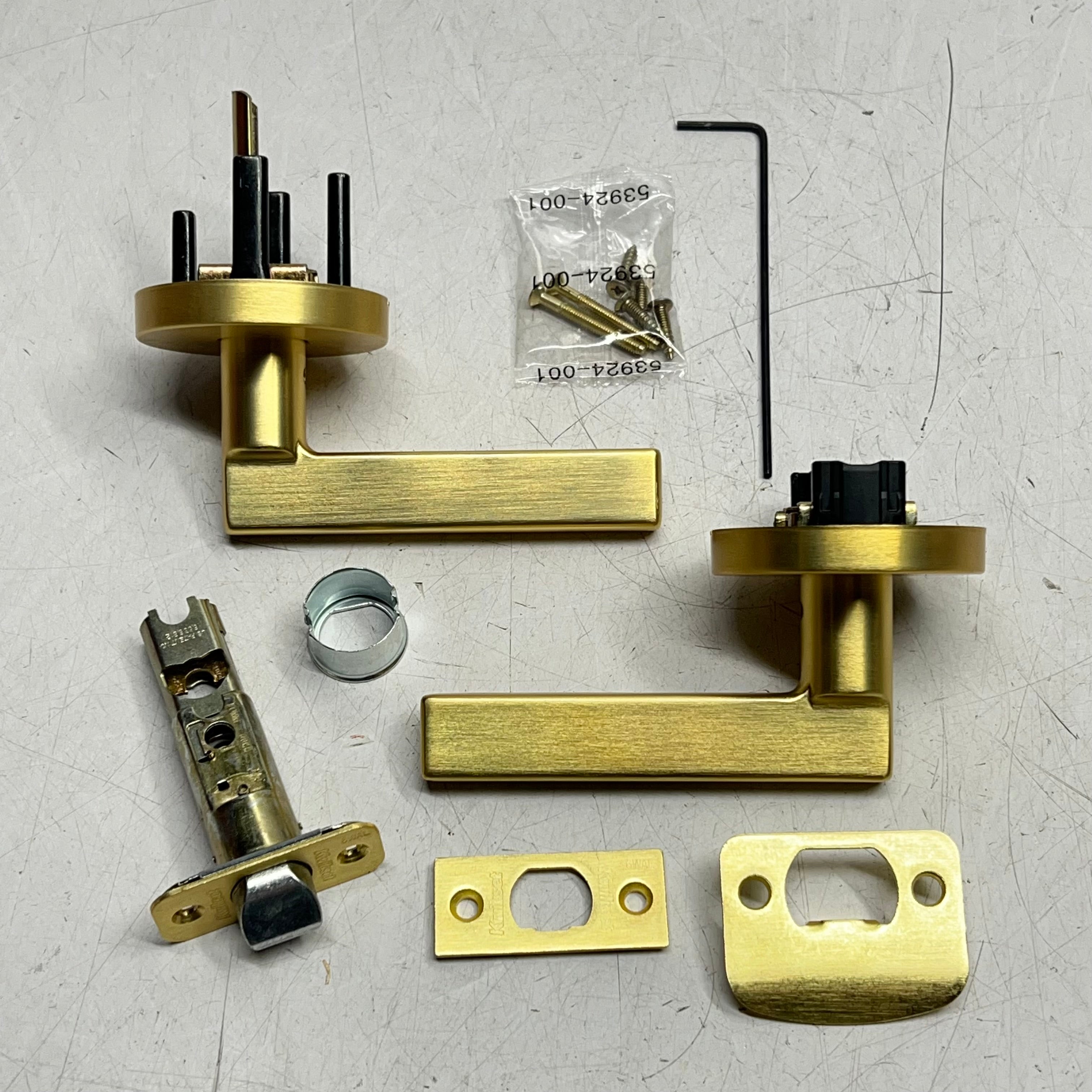 KWIKSET Halifax Passage/hall Closet Handle & Hardware Satin Brass