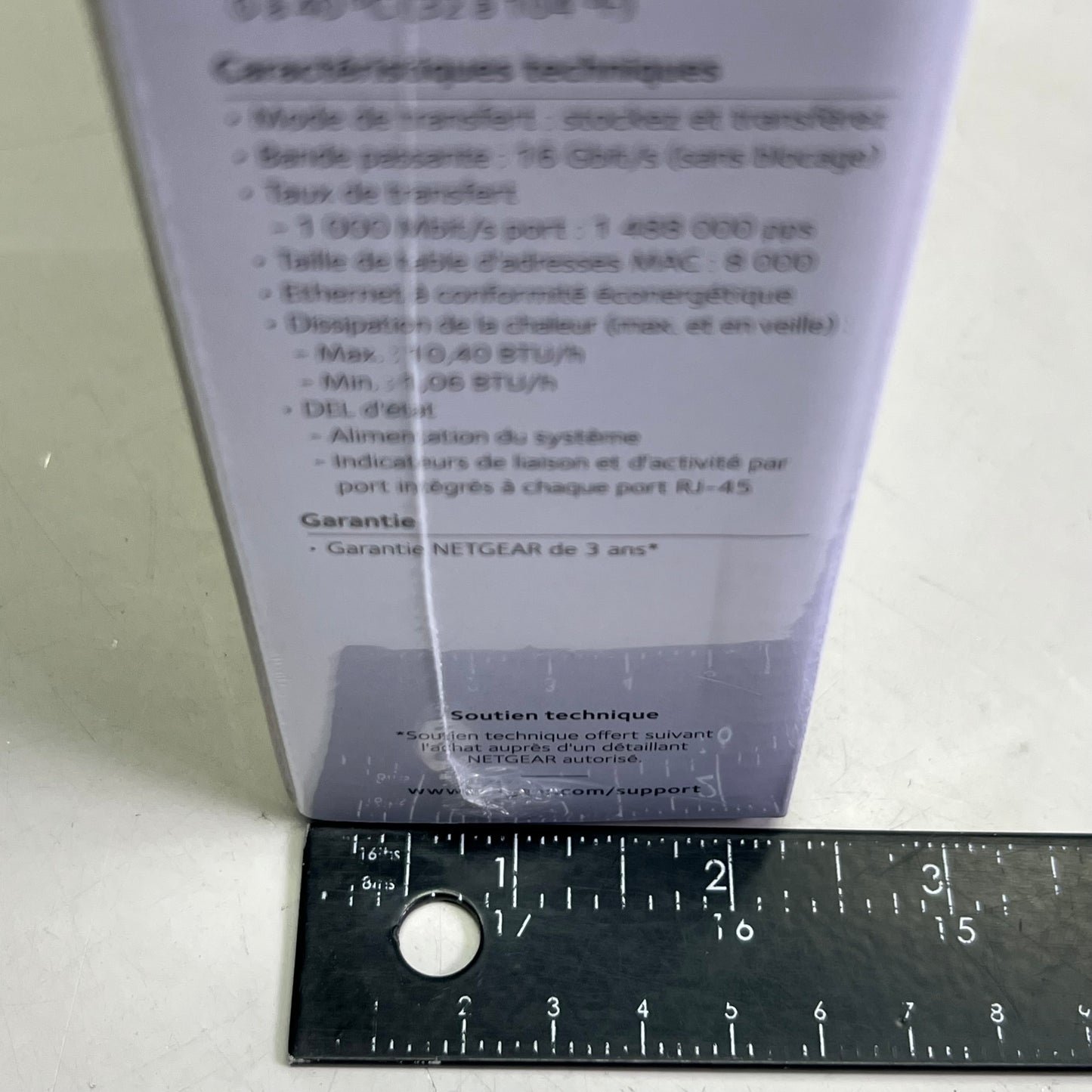 NETGEAR 8-Port Gigabit Ethernet Unmanaged Switch Sz 9" L x 7.5" H x 2" W, Black