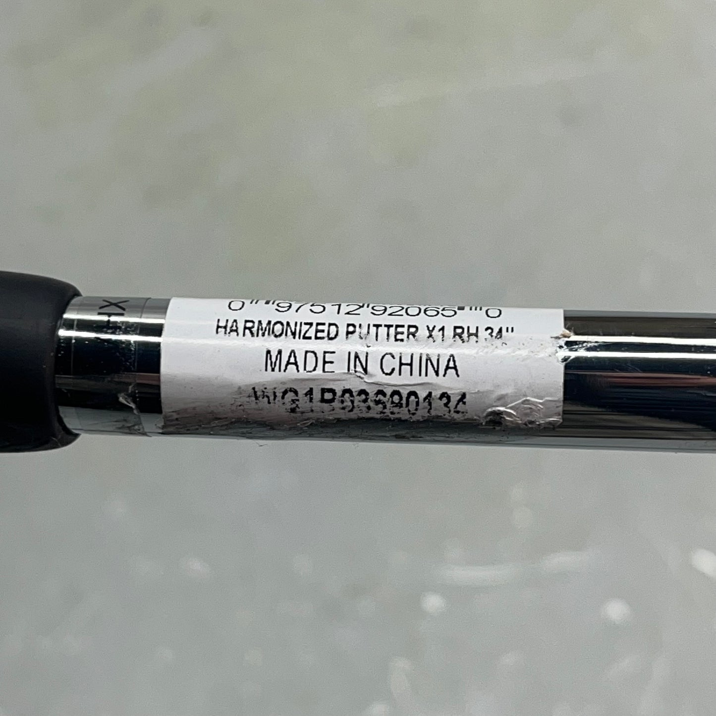 ZA@ WILSON Harmonized X1 Putter RIGHT Standard Grip 34" Chrome/Grey WG1R03690134 (As-Is) Bent Stick (See Images)