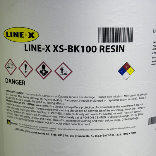 LINEX LINE-X XS-BK100 RESIN 40 Lbs BB 02/26