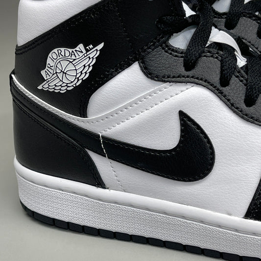 NIKE AIR JORDAN 1 Mid Panda Women's Sz 8.5 Black / White DV0991-101 (New)